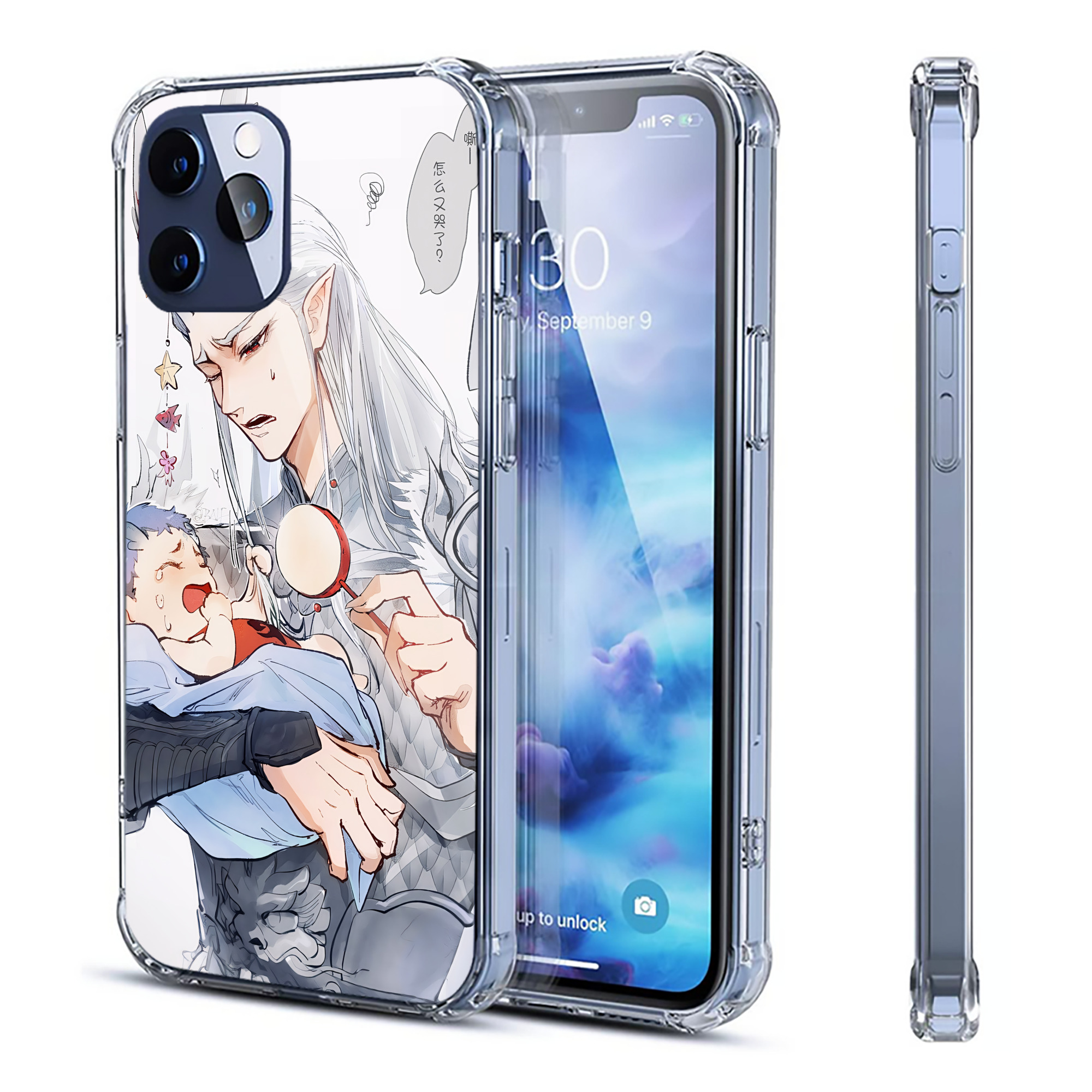 （画像用） Ne Zha 2 ナタ 魔童の大暴れ 【iPhone 12シリーズ対応】透明スマホケース（クリアソフトケース）